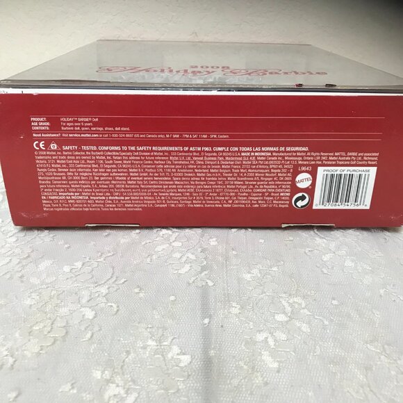 Mattel 2008 Holiday Barbie 20th Anniversary Collector Edition - Picture 4 of 4